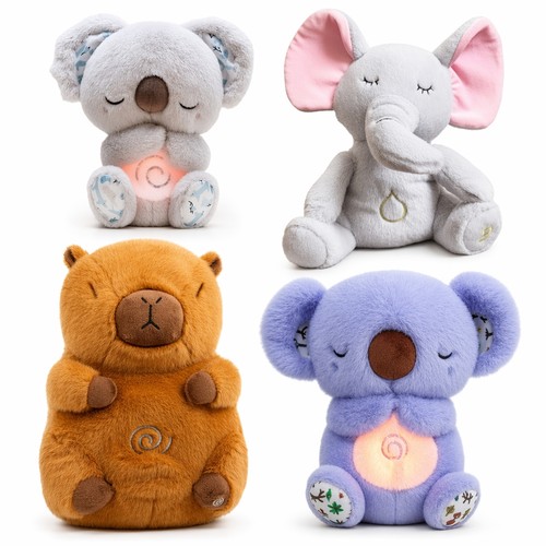 Adorable breathing plush otter - breathing,