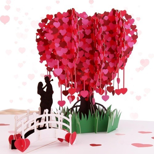 Anniversary card love - card,love, tree