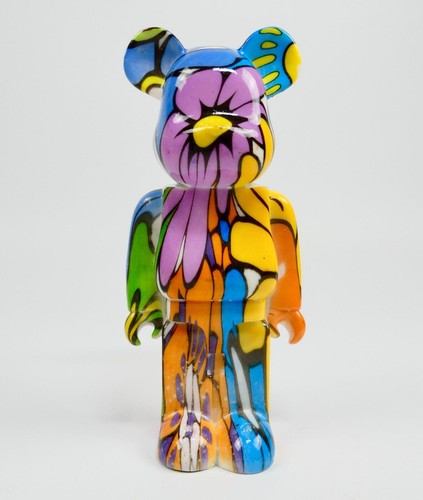 Resin bearbrick style figure - resin,