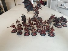 Pro Painted Daemons of Khorne Army Age of Sigmar or Wathammer 40k Comp Nominated