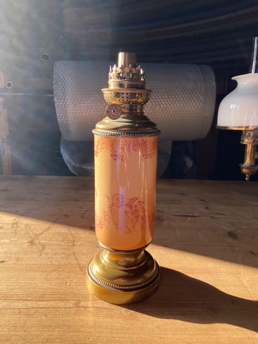 Vintage oil lamp brass - oil,