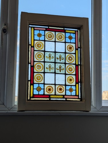 Mid victorian framed - mid, stained