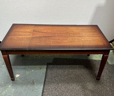 Vintage Wooden Games Coffee Table, Chess, Cards, Dominoes, Back Gammon