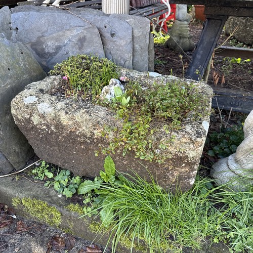 Garden granite trough antique - garden,