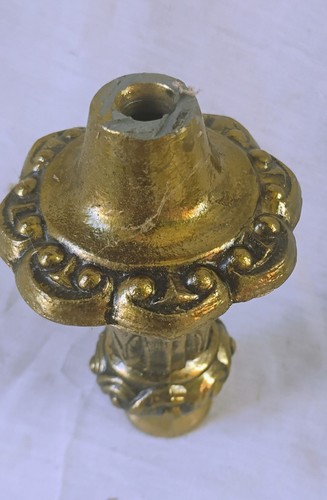 Gold finish cast metal lamp - finish,