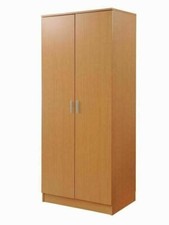 TAD | Rio Costa Beech Effect 2 Door Double Wardrobe Bedroom Furniture Storage