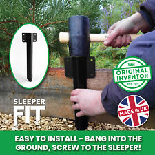 Timber Railway Sleeper Joining Brackets Garden Path Edging Fixings Wood Planter