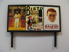 Colman's Mustard, Bisto & Raleigh Bicycles - Model Railway Billboard - N, OO, O