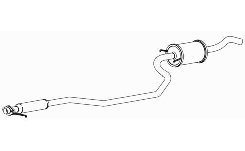 Centre exhaust middle - exhaust,