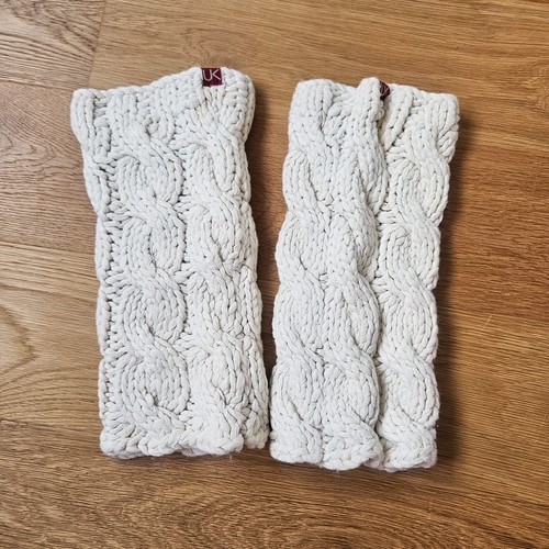 Cream cable knit - cream, leg