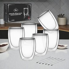 Coffee Glass Mugs Double