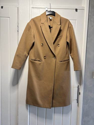 Topshop longline coat camel - coat,