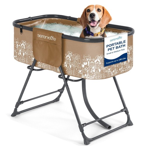 Serenelife portable dog - dog, bath