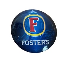 Fosters Lager ROUND Fisheye Badge, Beer Pump, Font Mancave Pub