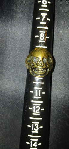 Haunted antique skull ring - antique,