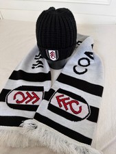 Fulham Football Club EFL FFC Official Scarf and Beanie Hat OS Worn once