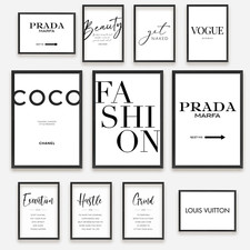 Designer Fashion Quotes Home Gift Wall Fun Art Poster Print Picture A3A4