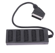 Masterplug 5 Way Plug Scart