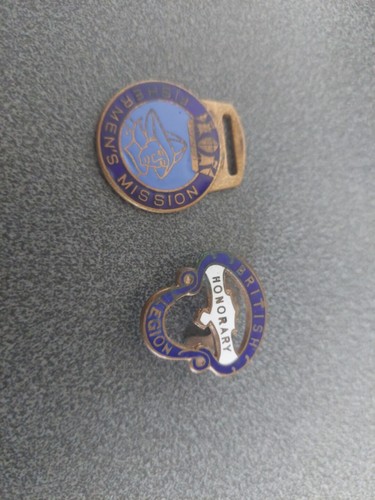 Vintage fob and badge - fob,