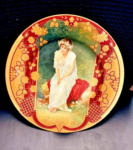 Vienna tin art plate 103 - art, #103