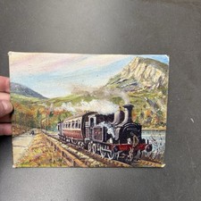 Small vintage oil painting - oil,