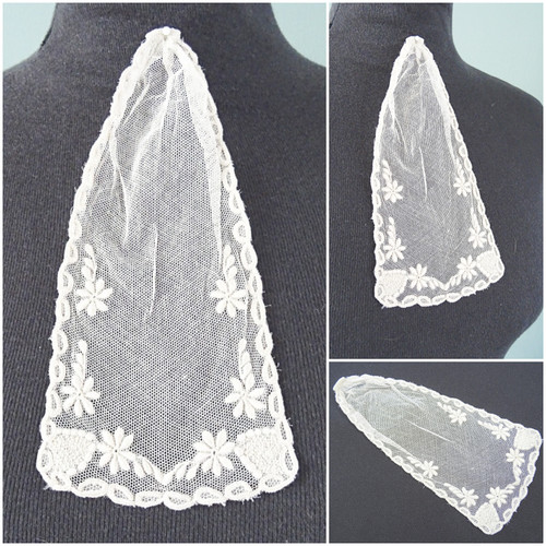 Vintage lace jabot - jabot, 1930s