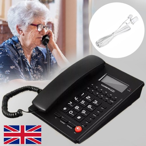 Loud desktop corded telephone - desktop,