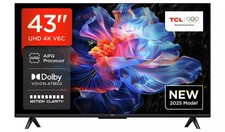TCL 4K SMART Google TV 43V6C-UK 43" Ultra HD HDR Google Assistant