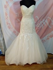 Wedding dress size 14 ivory