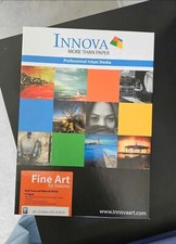 Innova Fine Art Soft textured Natural white 315gsm card A4 24sheets