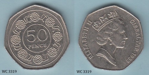 Gibraltar 50p pence - 50p,