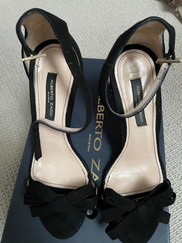 Alberto zago suede - suede, bow