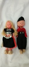 Vintage Dutch Dolls. Wooden