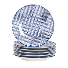Hand-Printed Side Plates -