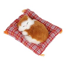 Cute Plush Sleeping Kitten Car