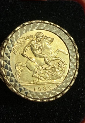 1982 sovereign coin - sovereign,