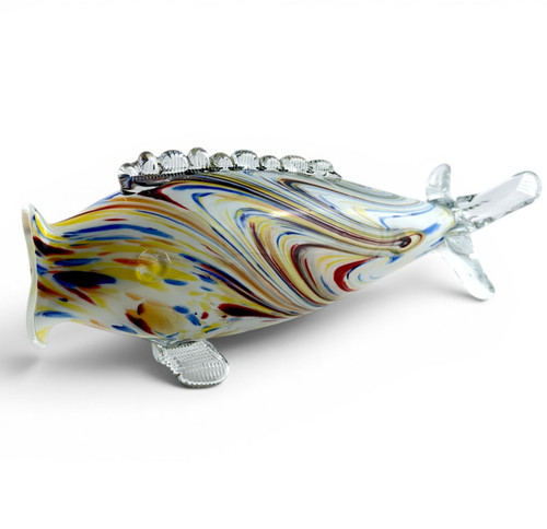 Vintage 70s mouth blown glass - blown,
