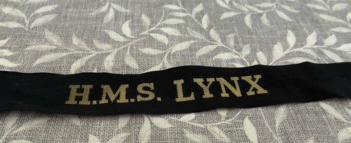 Hms lynx royal navy cap - hms, tally