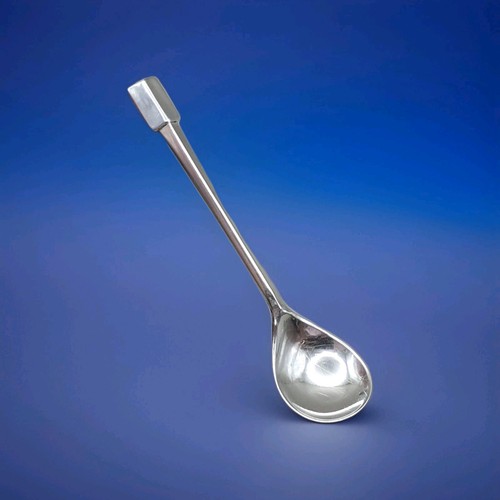 Sterling silver mustard - mustard, spoon