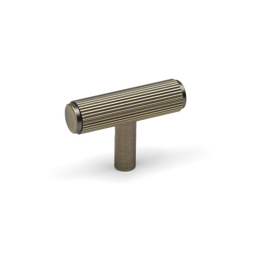Antique brass reeded - reeded, cabinet