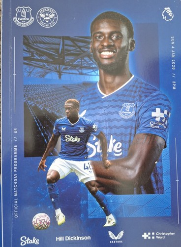 Everton programme 2025 - everton, v