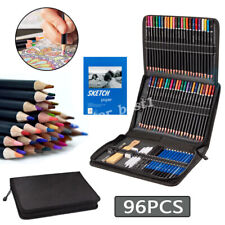 96PCS Professional Artist Pencils Set Adult Kids Drawing Sketching Colouring Art