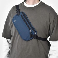 Travel Waist Bag Money Belt Slim Passport Holder RFID Blocking Invisible Pouch