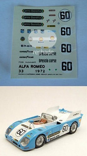 Decals alfa romeo 3 tt - romeo,