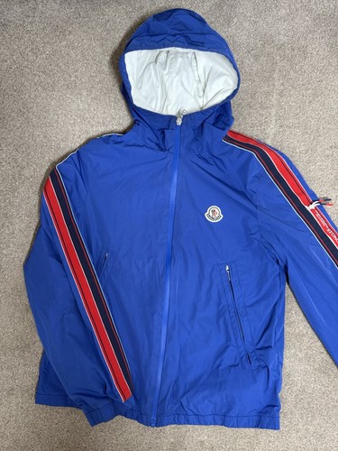 Boys blue moncler windbreaker - blue,