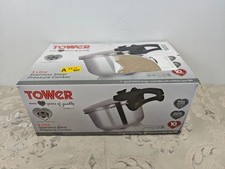 Tower T80245 Stainless Steel Pressure Cooker with Steamer Basket, 3 Litre, Stain