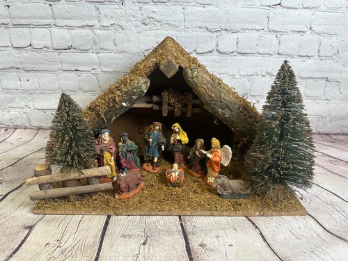 Vintage traditional nativity - vintage,