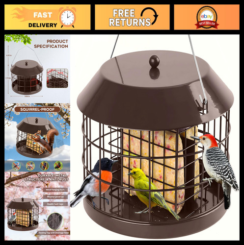Squirrel proof double - double, suet