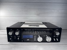Vintage JVC JR-S50  Stereo Receiver Amplifier In Black Made Japan