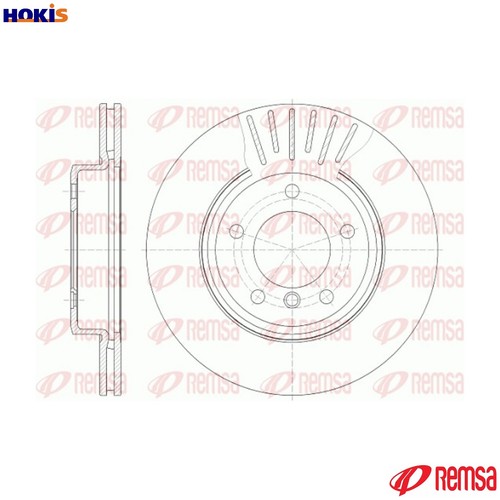Brake disc 6589 - disc, 6589.10